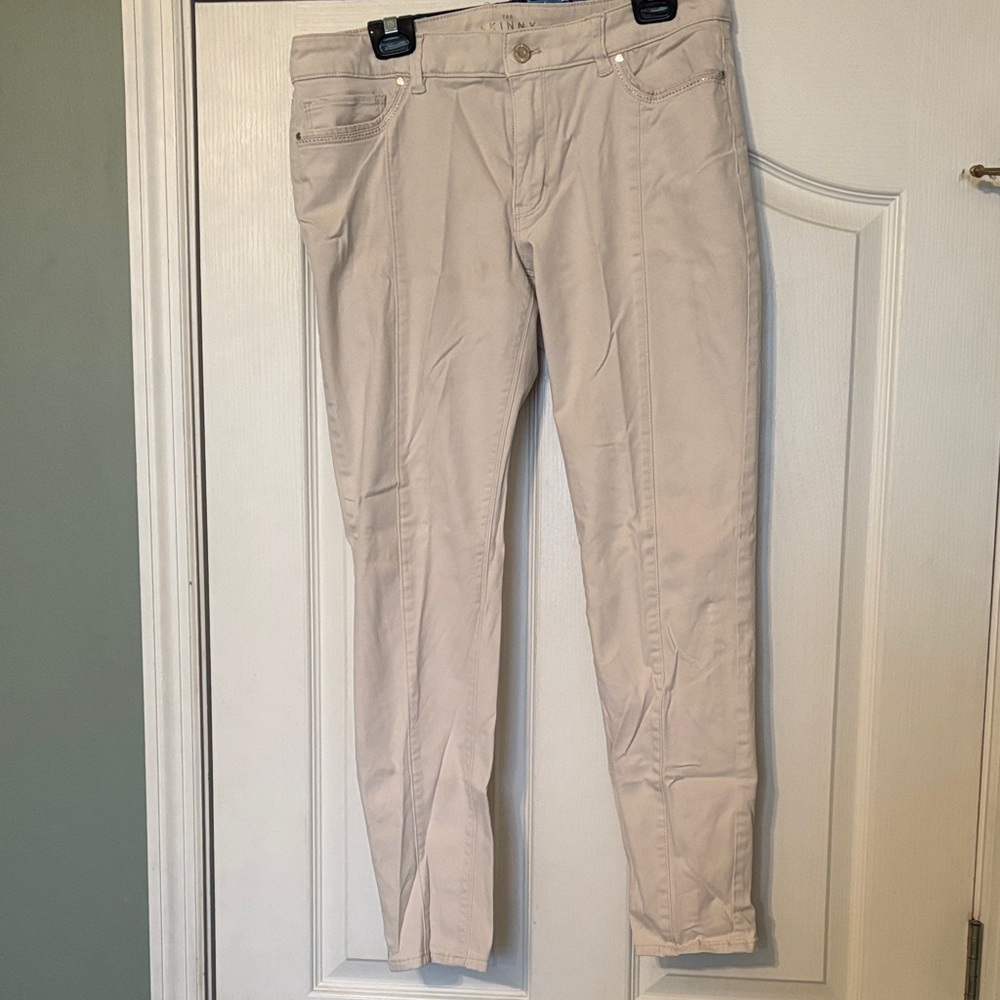 White House Black Market Women's Skinny Jeans - Cream